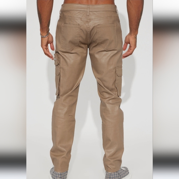 Shiny Cargo pants size 32 - Picture 3 of 5